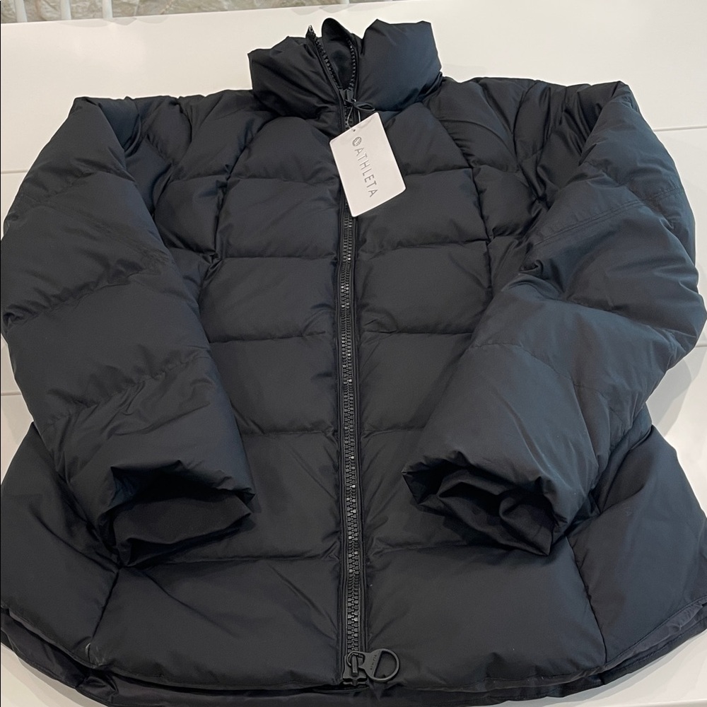 NWT Athleta Downtown Jacket - Black Puffer Coat